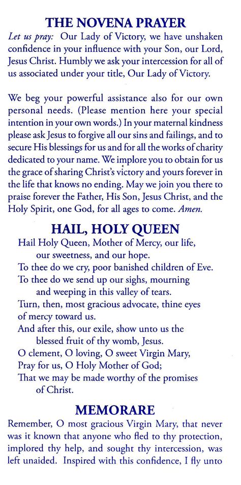Prayers To Mary Novena Prayers Special Prayers Catholic Prayers