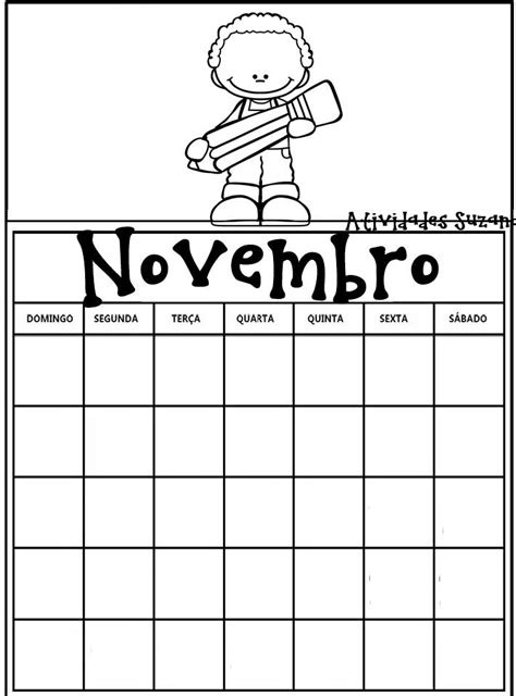 Calendário Para Crianças Calendário Atividades Com Calendario