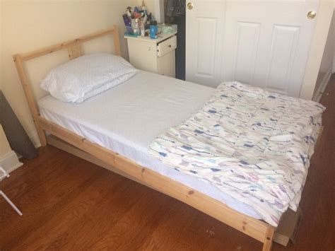 King size can be separated into 2 twin beds. IKEA NEIDEN Twin Bed Frame + Zinus 6 Inch Spring Mattress ...