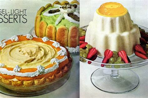 Traditional trifle, trifle with a twist or something. 5 airy, light dessert recipes: Orange chiffon pie, Lime Bavarian Charlotte & others (1965 ...