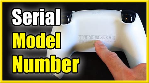 How To Find Serial Number And Model Number On Ps5 Controller Dualsense