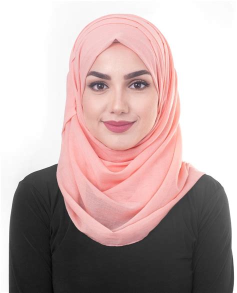 Peach Bud Cotton Voile Hijab In 2021 Cotton Voile Hijab Hijab Fashion