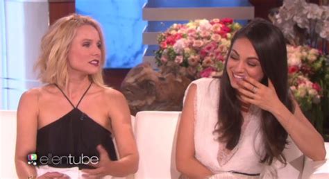 Ellen Asks Bad Moms Mila Kunis What Its Like To Have Sex With Ashton