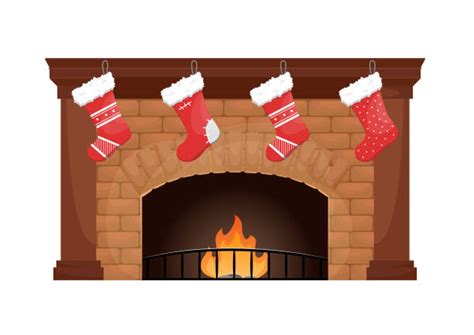 Stockings Fireplace Illustrations Royalty Free Vector Graphics And Clip