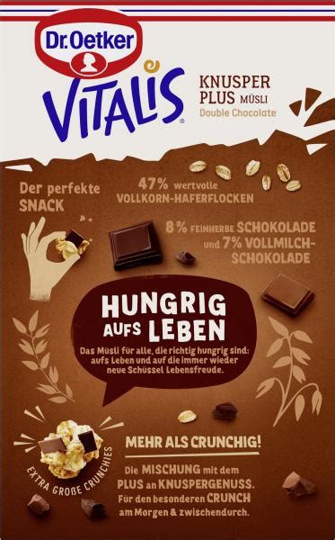 Dr Oetker Vitalis Knusper Müsli Plus Double Chocolate Online Kaufen Bei Combide