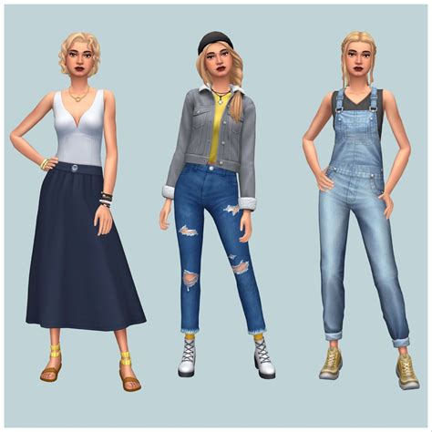 Back To School Lookbook In 2021 Sims 4 Sims 4 Clothing Sims