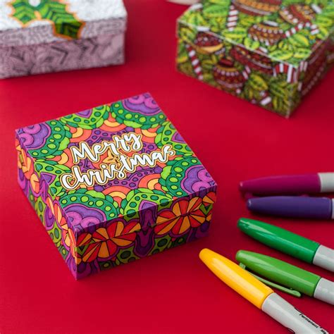 Choose from our wide collection of gourmet baskets, cakes, candle balls, and cupcakes to send exclusive christmas. DIY Christmas Gift Boxes | 6 Pack | Printable paper gift ...