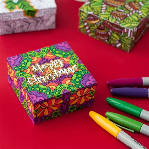 Discover unique christmas presents that you haven't thought of yet. DIY Christmas Gift Boxes | 6 Pack | Printable paper gift ...