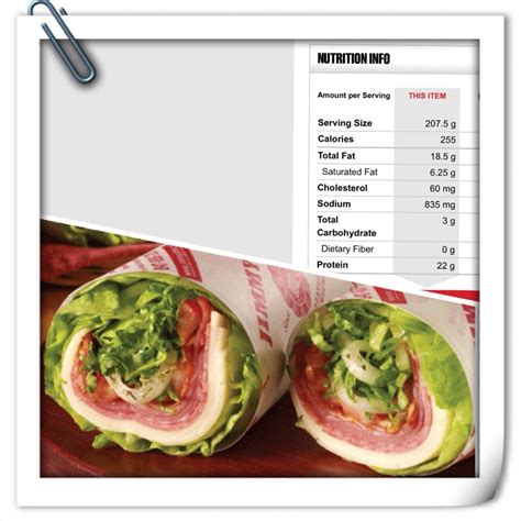 When should shift change bread. Jimmy Johns Unwich Nutrition Menu - NutritionWalls