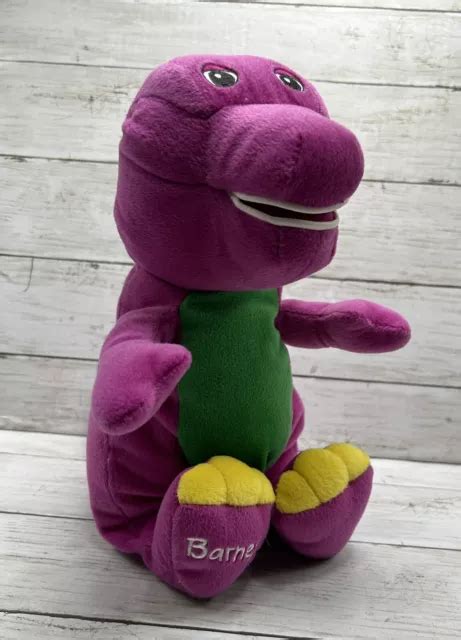 Vintage Barney The Dinosaur 10 Plush 1992 Lyons Group Purple Stuffed