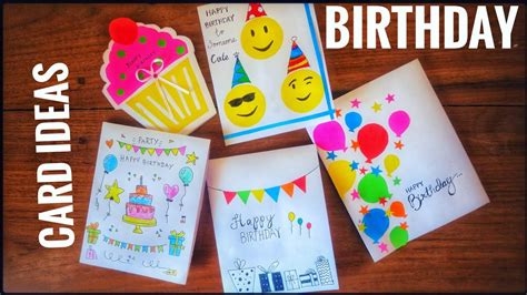 Easy step by step procedure is given in the video to how to make special handmade gift for birthday. 5 Very easy handmade birthday cards | cute birthday ...