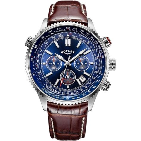 Mens Aviation Blue Dial Chronograph Watch Watches From Francis