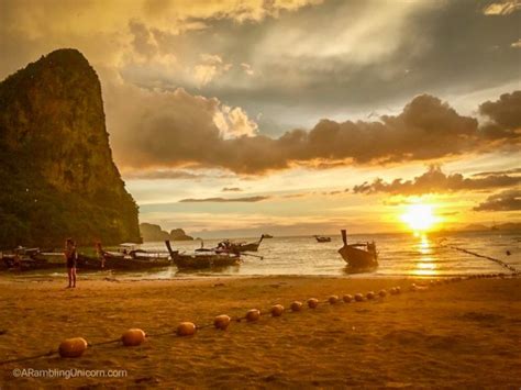 Railay Beach Sunset A Magical Experience In A Thai Paradise A