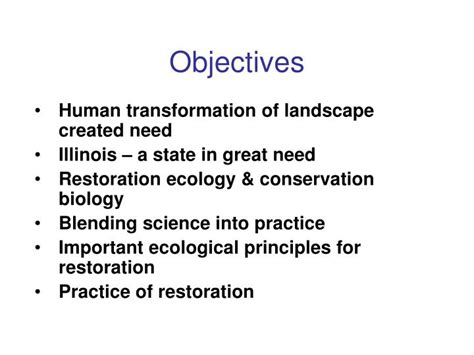 Ppt Restoration Ecology And The Conservation Of Biodiversity