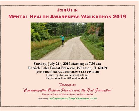 Mental Health Awareness 5k Walkathon Eventcombo