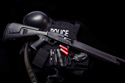 Wallpaper Mossberg 930 Shotgun Police Knife Uniform Ammunition