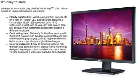 Dell Ultrasharp U2412m 24 Full Hd 8ms Ips Led Monitor U2412m Ple