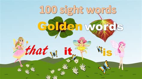 100 Sight Words Golden Words Youtube
