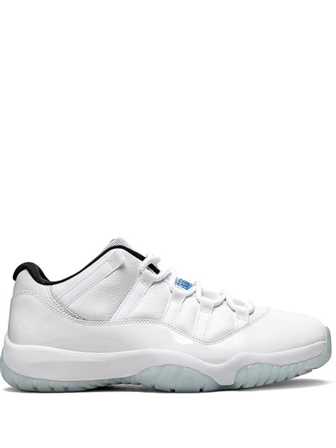 Jordan White And Blue Air Jordan 11 Low Legend Blue Sneakers For Men