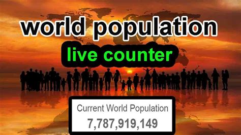[live] World Population Real Time Counter Youtube
