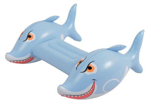 New In Box Regent Fun Inflatable Twin Shark Rider Kickboard Pool