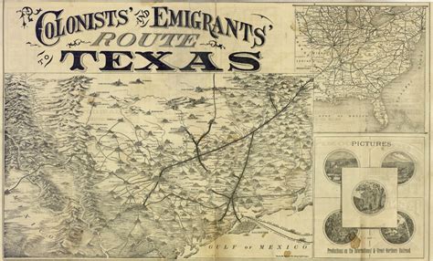 Colonists And Emigrants Route To Texas By Texas General Land Office