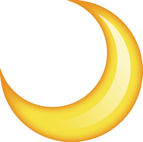 Crescent Moon Emoji Png