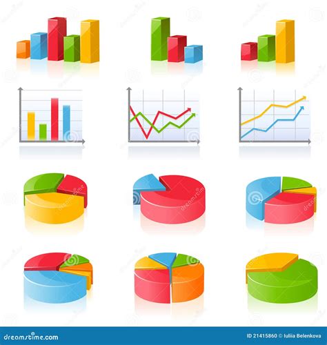 Business Charts Stock Vector Illustration Of Graph Market 21415860