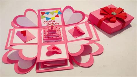 11 Creative How To Make Explosion Box Handmade Birthday Card Cards