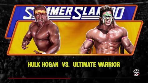 Wwe 2k15 Hulk Hogan Vs Ultimate Warrior Wwe Classics Youtube