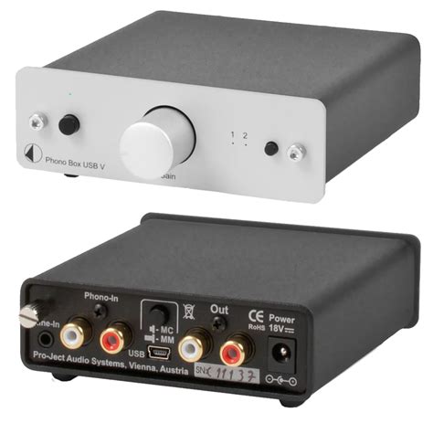 Pro Ject Phono Box Usb Variable Mmmc Phono Preamp With Line Output