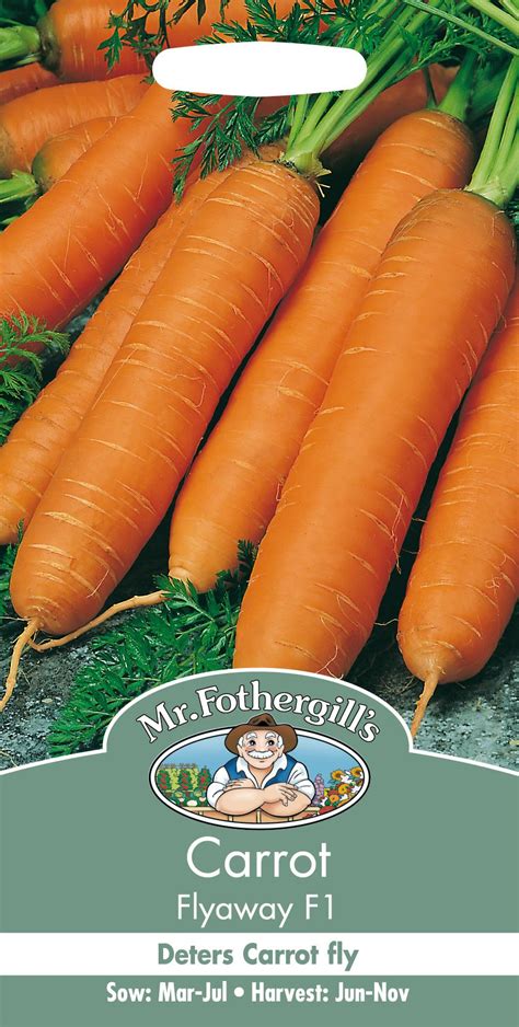 Mr Fothergills Pictorial Packet Vegetable Carrot Flyaway F1
