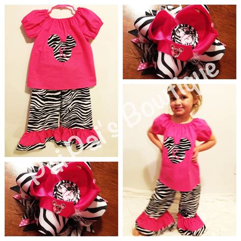 Minnie Mouse Outfit With Matching Ott Bow Size By Paipaisbowtique 55