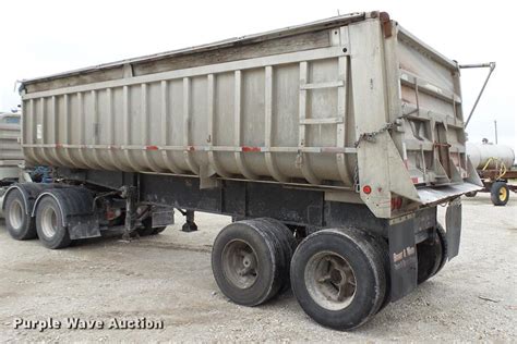 1981 fruehauf end dump trailer in beardstown il item dc2604 sold