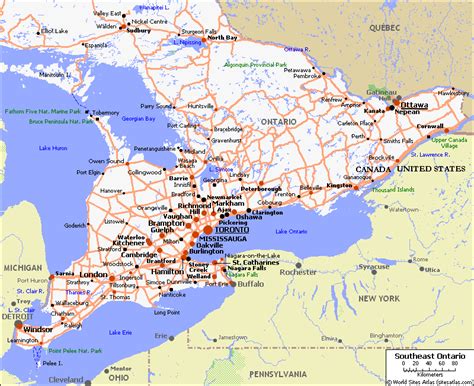 Southern Ontario Road Map Elliot Lake Roadmap Ontario