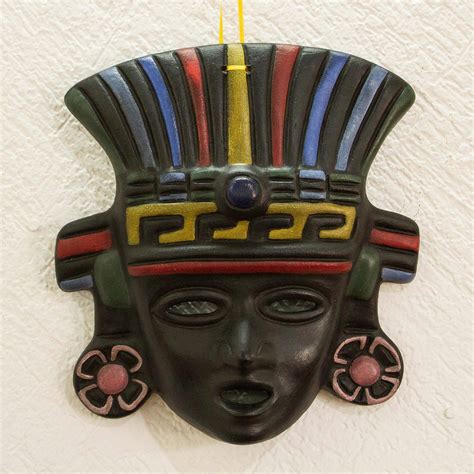 Unicef Market Hand Made Cultural Ceramic Mask From Mexico Aztec