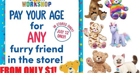What do you buy a 1 year old. OMG!!! Build-a-Bear Workshop First Time Ever Pay Your Age ...