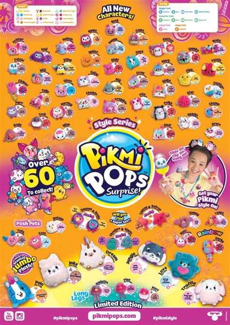 Pikmi Pops Series 3 Collector Guide List Checklist Kids Time