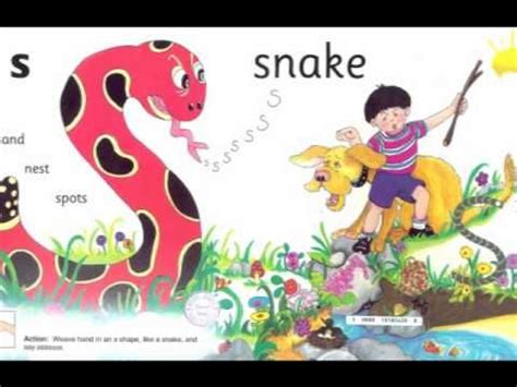 Letter S Song Jolly Phonics  Session words in alphabetical order