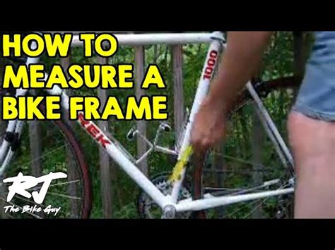 How To Determine Bike Frame Sizes For Measured