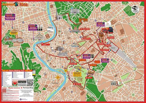 Mappa Di Roma Cartina Turistica Di Roma Gratis