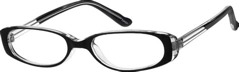 black plastic full rim frame 2344 zenni optical eyeglasses