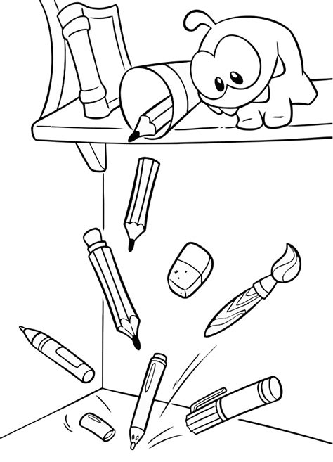 Om nom coloring pages to download and print for free. Om Nom Coloring Pages to download and print for free