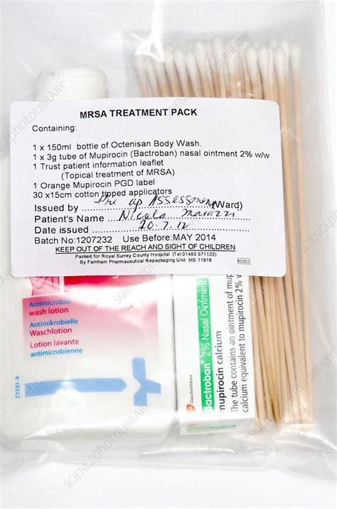 Mrsa Treatment Kit Stock Image C0142368 Science Photo Library