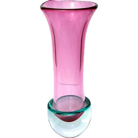 Vintage Venetian Murano Glass Vase From Stephenakramer On Ruby Lane