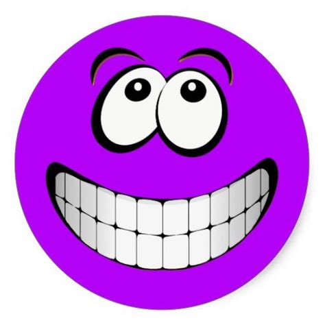 Purple Crazy Eyes Smiley Face Sticker Smiley Crazy Eyes Emoji Love
