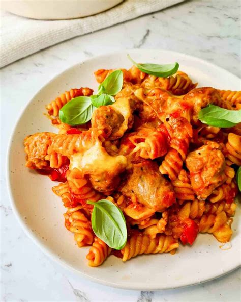 Sausage Pasta Bake Easy One Pot Meal Casually Peckish