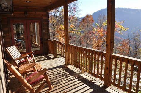 Smoky mountain luxury cabin rentals The view from the screened porch at Millstone Lodge ...