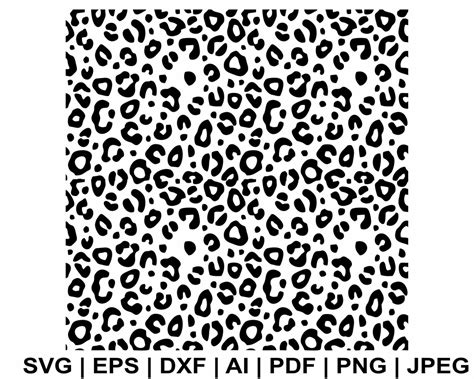 Leopard Print Svg Leopard Print Pattern Svg Leopard Svg Animal Print