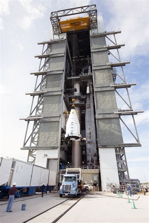 International Space Station Cargo Ship Hoisted Atop Atlas 5 Rocket